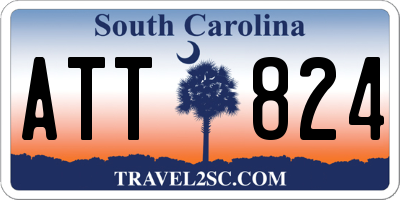 SC license plate ATT824