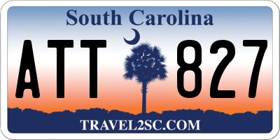SC license plate ATT827