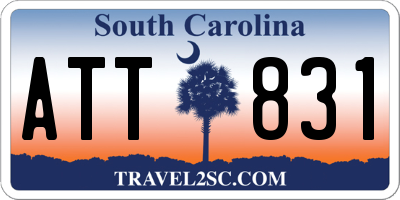 SC license plate ATT831