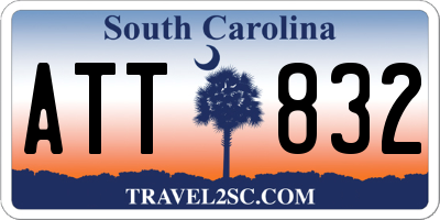 SC license plate ATT832
