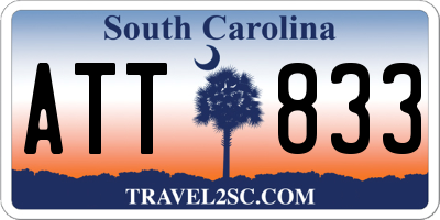 SC license plate ATT833