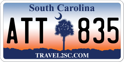SC license plate ATT835