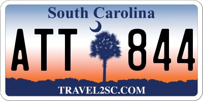 SC license plate ATT844