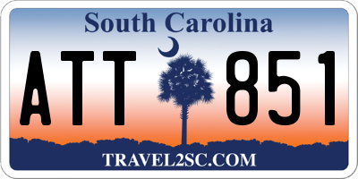 SC license plate ATT851