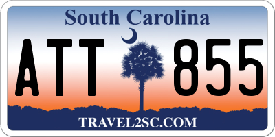 SC license plate ATT855