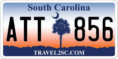 SC license plate ATT856