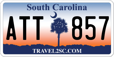 SC license plate ATT857
