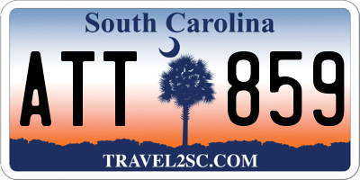 SC license plate ATT859