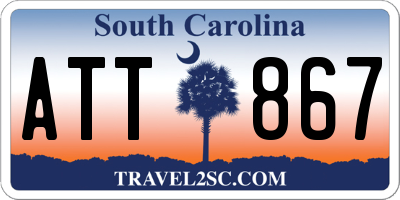 SC license plate ATT867