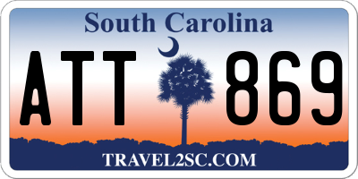 SC license plate ATT869