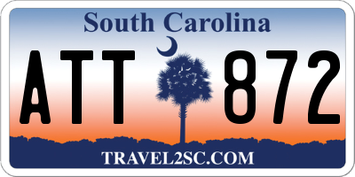 SC license plate ATT872