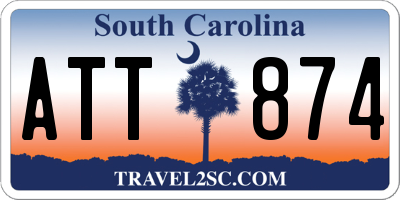 SC license plate ATT874