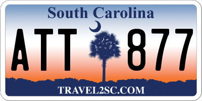 SC license plate ATT877
