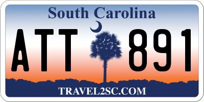 SC license plate ATT891