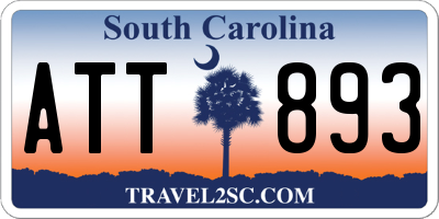 SC license plate ATT893