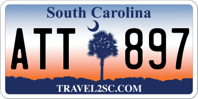 SC license plate ATT897