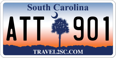 SC license plate ATT901