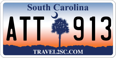 SC license plate ATT913