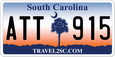 SC license plate ATT915