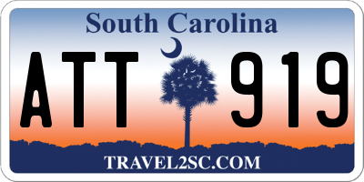 SC license plate ATT919