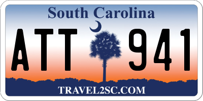 SC license plate ATT941