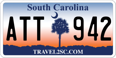 SC license plate ATT942