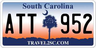 SC license plate ATT952