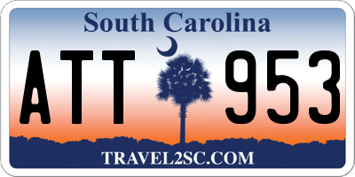 SC license plate ATT953