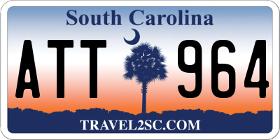 SC license plate ATT964