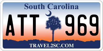 SC license plate ATT969