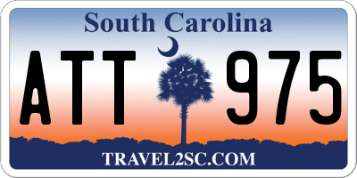 SC license plate ATT975