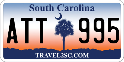 SC license plate ATT995