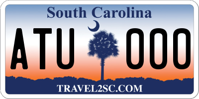 SC license plate ATU000