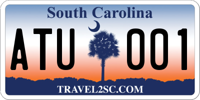 SC license plate ATU001