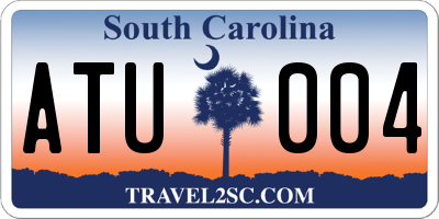SC license plate ATU004