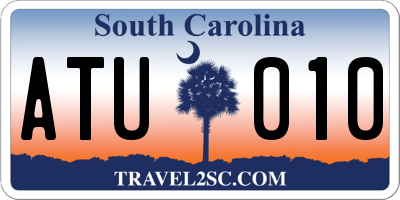 SC license plate ATU010