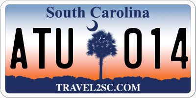 SC license plate ATU014
