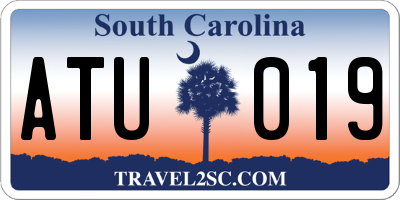 SC license plate ATU019