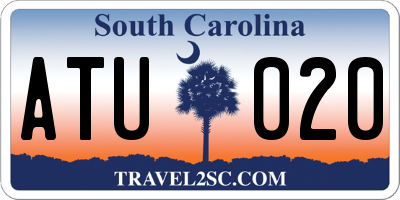 SC license plate ATU020