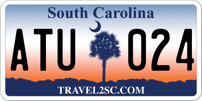 SC license plate ATU024