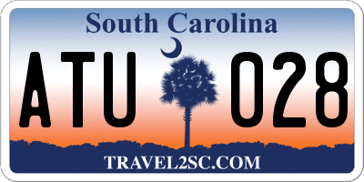 SC license plate ATU028