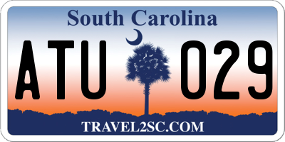 SC license plate ATU029