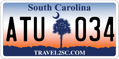 SC license plate ATU034