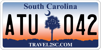 SC license plate ATU042