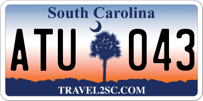 SC license plate ATU043