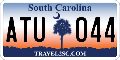 SC license plate ATU044