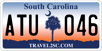 SC license plate ATU046