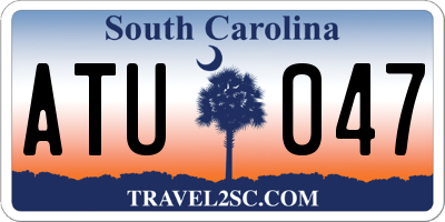 SC license plate ATU047