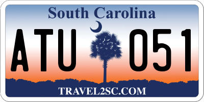 SC license plate ATU051