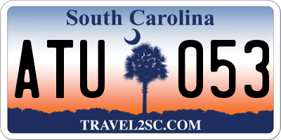 SC license plate ATU053